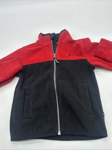 Nautica Zip Up Sweater Youth Boy Small Multicolor Embroidered Logo..#30584 - Picture 1 of 7