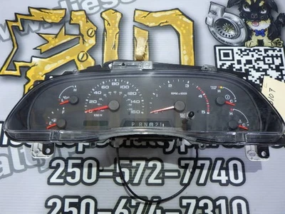 2002 2003 FORD F350 LARIAT 7.3 DIESEL AUTO 4X4 OEM GUAGE INSTRUMENT CLUSTER KMH - Image 1 of 4