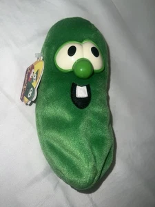 Veggie Tales Larry Cucumber GUND Bean Bag Plush 1998 Big Ideas Studios vintage - Picture 1 of 5