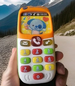 Vtech Little Smartphone Pretend Play Green Orange - Picture 1 of 4