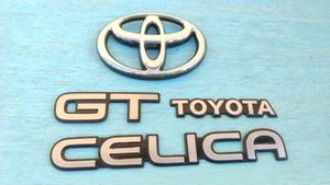 1994-1999 Toyota Celica GT Factory OEM Emblem Badge Nameplate Set - Picture 1 of 6
