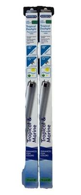 Interpet Tropical Daylight Life Light Fluorescent Tube 18" 15 Watt T8 Lot Of 2 - Image 1 of 4