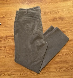 Talbots Simply Flattering Cordhose gerades Bein 14W grau Baumwollmischung neu - Bild 1 von 9