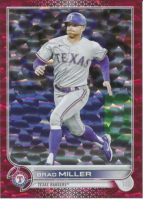 Actualización Topps 2022 béisbol - lámina roja - #US91 - BRAD MILLER - Texas Rangers Foto 1 de 2
