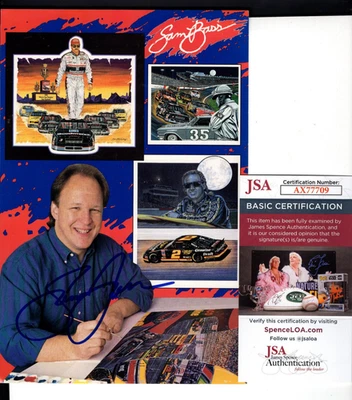 SAM BASS Signed Autograph Auto Nascar Racing 6x9" Color Print JSA 💎 COA - Image 1 of 4