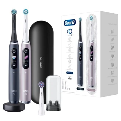 Oral-B iO Series 9 - Elektrische Zahnbürste - 2. Handstück-black onyx/rose quart - Bild 1 von 4