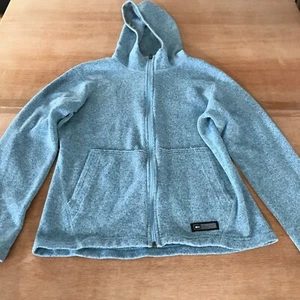 REI Jacket Women M Blue Full Zip Pockets Hooded Long Sleeve Outdoor Hiking - Picture 1 of 12