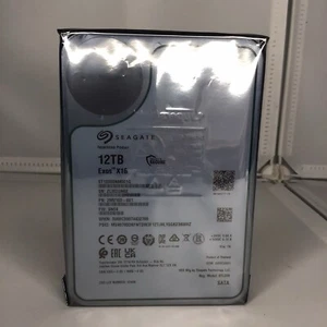 ST12000NM001G Seagate Exos X16 12TB Hard Drive Brand New Sealed!!! - Afbeelding 1 van 3