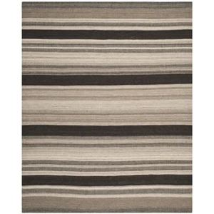 SAFAVIEH Dhurries DHU628A Handwoven Natural / Black Rug - Picture 1 of 17
