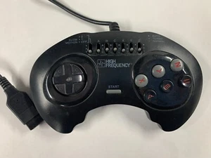 Sega Genesis High Frequency Controller Schwarz 6 Tasten Turbo Auto - Bild 1 von 4