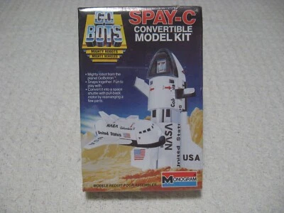 Vintage 80's 1984 Monogram Gobots SPAY-C Shuttle Convertible Plastic Model Kit - Image 1 of 4