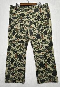 Vintage 10x Frogskin Duck Camo Pants Mens XL Cargo Pockets Made In USA Frog Skin - Picture 1 of 9