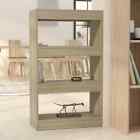 Book Cabinet/Room Divider Sonoma Oak 60X30x103 Cm Engineered Wood Su 4257