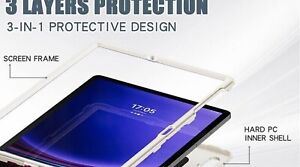 For Samsung Galaxy Tab S7 S8 11"Plus 12.4"FE Hard back hard Silicon case