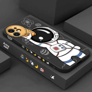 For iPhone 13 12 Pro Max 11 XS X 8 7 Creative Astronaut Silicone Soft Case Cover - Photo 1 sur 18