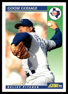 Score Rich Gossage Texas Rangers #538 1992 - Imagen 1 de 2