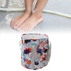 Portable Collapsible Foot Bath Basin Insulated Foot Soaking Bath Tub Maple Leaf