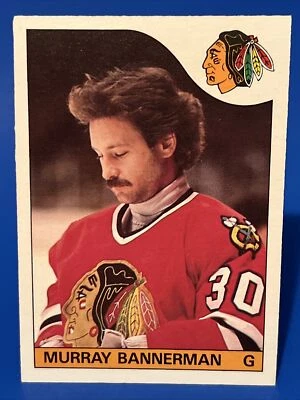1985-86 O-Pee-Chee Murray Bannerman Card #27 Chicago Blackhawks Vintage Goalie - Image 1 of 2