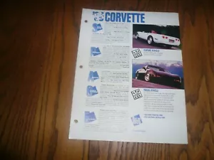 Chevrolet Corvette 1995 concesionario información de pedidos páginas de ventas - Imagen 1 de 4
