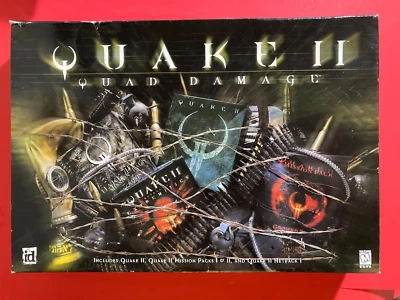 Quake II 2 Quad Damage (PC, 1999) NUR VERPACKUNG OHNE SPIELE ODER HANDBÜCHER - Bild 1 von 4