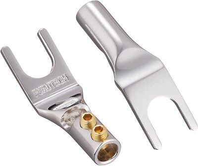 FURUTECH ADL Audio Grade Y Lug Terminal Rhodium Plating Process 4 Pcs 1 set FP20 - Image 1 of 2