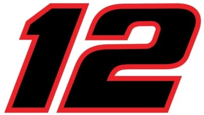 Nascar Ryan Blaney sticker number weatherproof bumper vinyl decal