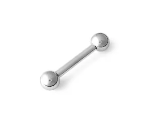 316L Chirurgenstahl gerade Langhantel 14g 14 Gauge - Bild 1 von 1