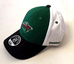 NHL Minnesota Wild Boys 8-20 Color Block Adjustable Cap, One Size,Reebok - Picture 1 of 6