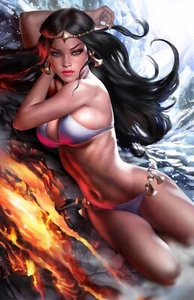 ๐ฅ๐ง FIRE & ICE #1 JOSH BURNS 616 Comics Virgin Variant LTD 500 TEEGRA - Picture 1 of 1