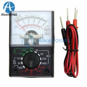 Voltmeter Amperemeter Ohmmeter Analog Multimeter Tester Meter Volt AC DC 1000V/500mA - Bild 1 von 11