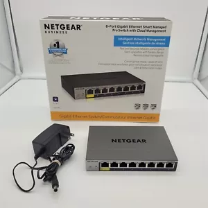 NETGEAR 8-portowy przełącznik Gigabit Ethernet Smart Managed Pro (GS108T) - Desktop - Zdjęcie 1 z 2