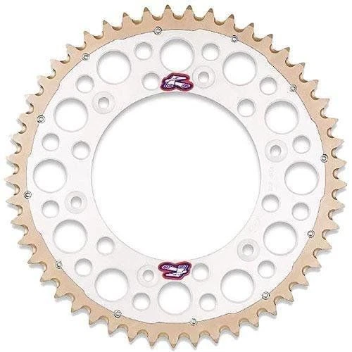 Renthal REAR Twinring Sprockets 48T Silver Fits ALL Honda CR CRF125-500 - Image 1 of 1
