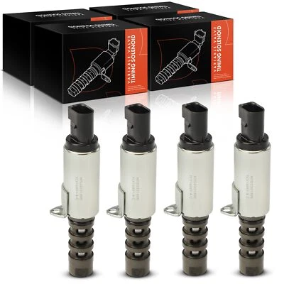 Solenoide de distribución de válvula variable 4 piezas para Audi A4 05-08 Volkswagen Jetta 2005-2018 Foto 1 de 4