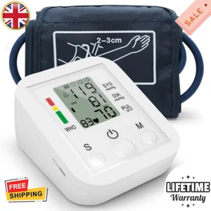 Digital Automatic Blood Pressure Monitor Upper Arm with Cuff Heart Rate UK - Picture 1 of 13