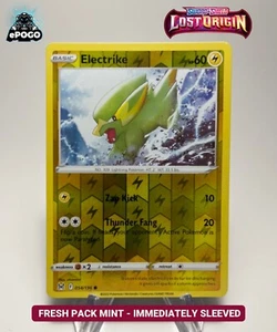 Electrike 054/196 Reverse Holo Pokemon TCG: Lost Origin Card MINT SHIPPED TODAY - Picture 1 of 2