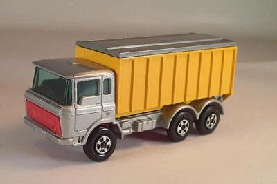 Matchbox Superfast Nr. 47 DAF Tipper Container Truck silber/gelb s. Räder 2 #482 - Bild 1 von 3