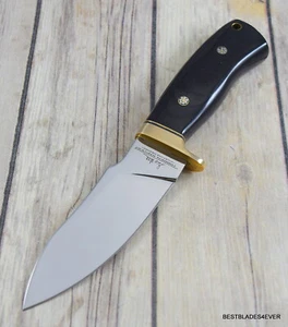GIL HIBBEN CHUGACH HUNTER FIXED BLADE HUNTING KNIFE WITH LEATHER SHEATH - Picture 1 of 6