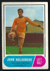A & B C GUM - FOOTBALLERS (FACTS, 65-117) - #109 JOHN HOLSGROVE, WOLVERHAMPTON - Picture 1 of 2