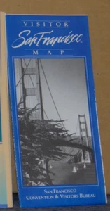 1987 Visitors Map of San Francisco - Picture 1 of 1
