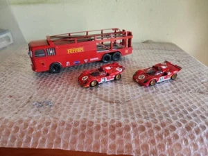 1/43 FIAT 306/2 BARTOLETTI FERRARI 3 assi + 2 Ferrari 512S - su base DeAgostini - Foto 1 di 10
