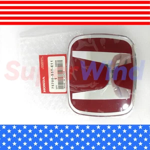SuperWind for Front Emblem  Honda Civic 2DR  JDM RED HEX SI 75700-S5T-E11 - Picture 1 of 4
