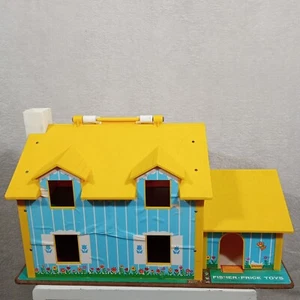 Fisher Price Carry And Play Familienhaus/Garage 1969 Haus Vintage 60er - Bild 1 von 15