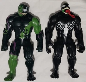 Lot Of 2 Incredible Hulk Venomized & Venom 12 Inch Action Figure Marvel - Picture 1 of 7