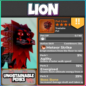 Roblox World Zero - BENEFICIOS INALCANZABLES - LEÓN - AGI 5 · ENERG 15 · BOSS 25 - Imagen 1 de 1