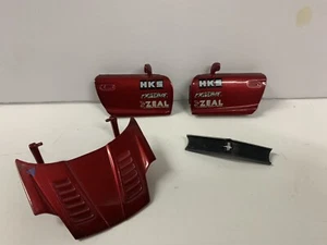 Muscle Machines '03 Toyota MR2 Hood Doors Mirrors Parts 1/24 Scale - Picture 1 of 2