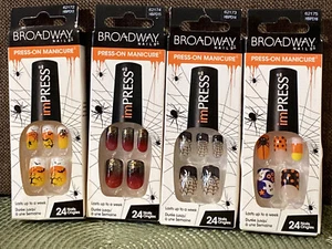 X4 Kiss Broadway Nails Press-On Manicure Halloween 62172,62173,2174,62175 - Picture 1 of 6