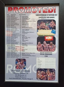 Sheffield United 2023 Championship Zweitplatzierter - Souvenirdruck - Bild 1 von 8