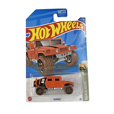 2022 Hot Wheels Car Humvee 25/250 Orange BAJA BLAZERS 3/10 - Image 1 of 4