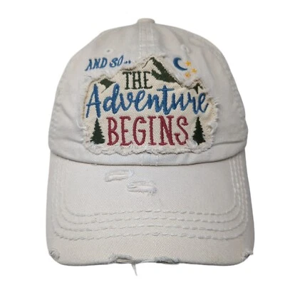 The Adventure Begins Sombrero con Correa Bronceado OS Ajustable Envejecido KB ETHOS De Colección Foto 1 de 4