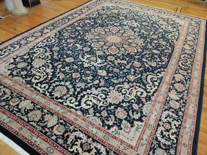 10x14 Tabrize  Oriental Area Rug wool SILK Rust  Green TEAL Gray Pink Taupe WOW! - Picture 1 of 19